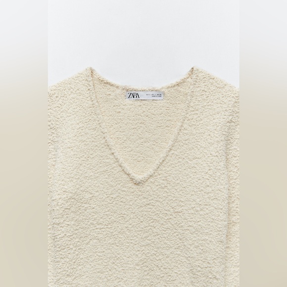 NWOT Zara Textured Knit Bodysuit - Picture 6 of 9